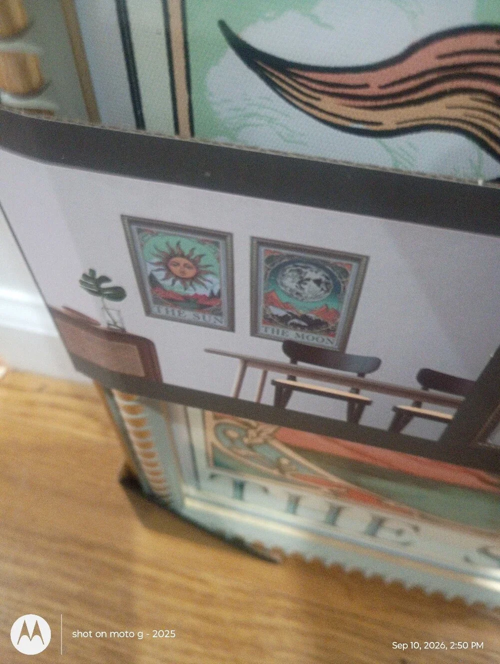 NWT Sapna Shah The Sun& Moon Set Framed Wall Art